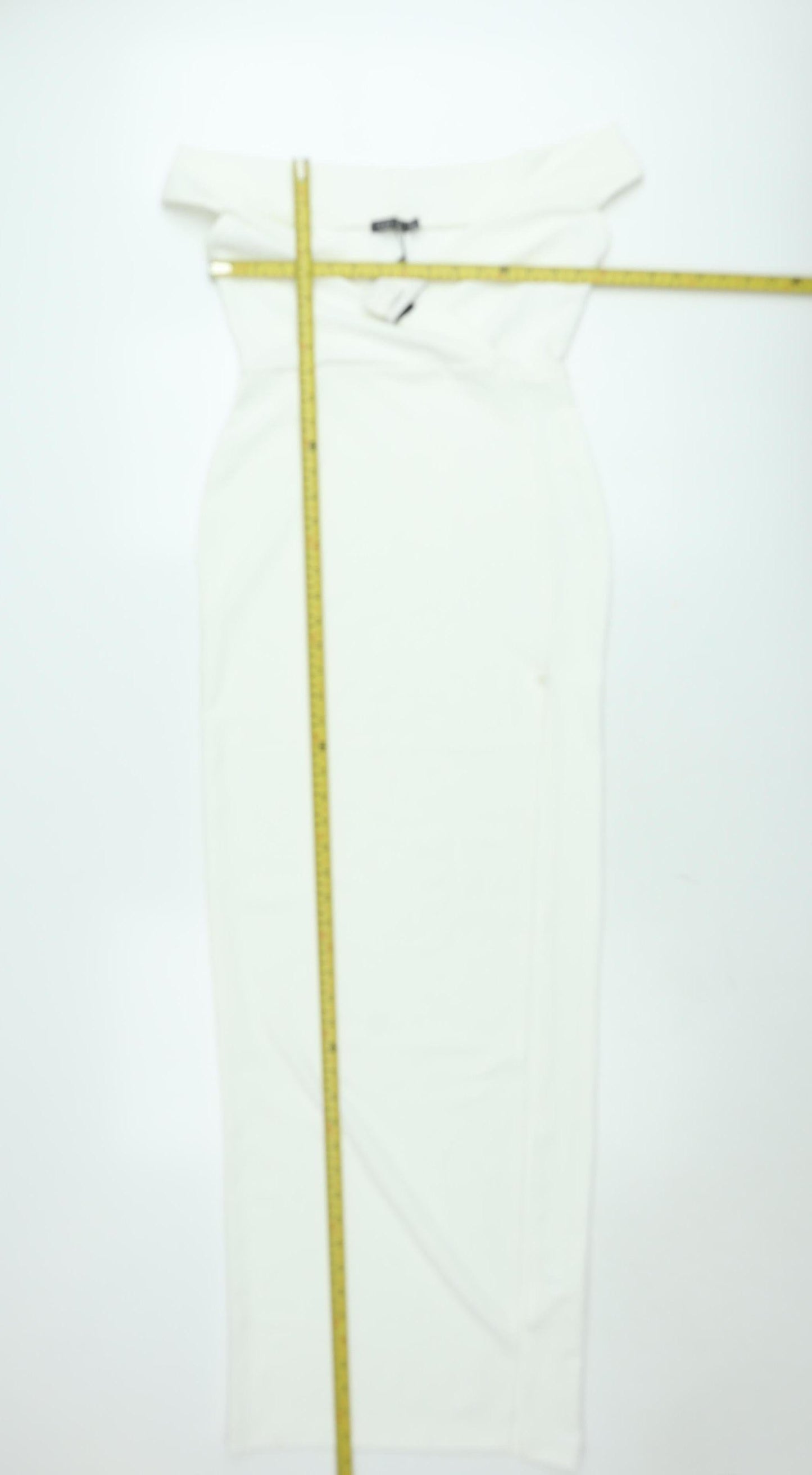 Boohoo Women White UK 8 One Shoulder Bodycon Midi Dress