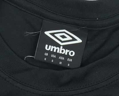 Umbro Men's Black & Red Sports T-Shirt Size S Lightweight Top