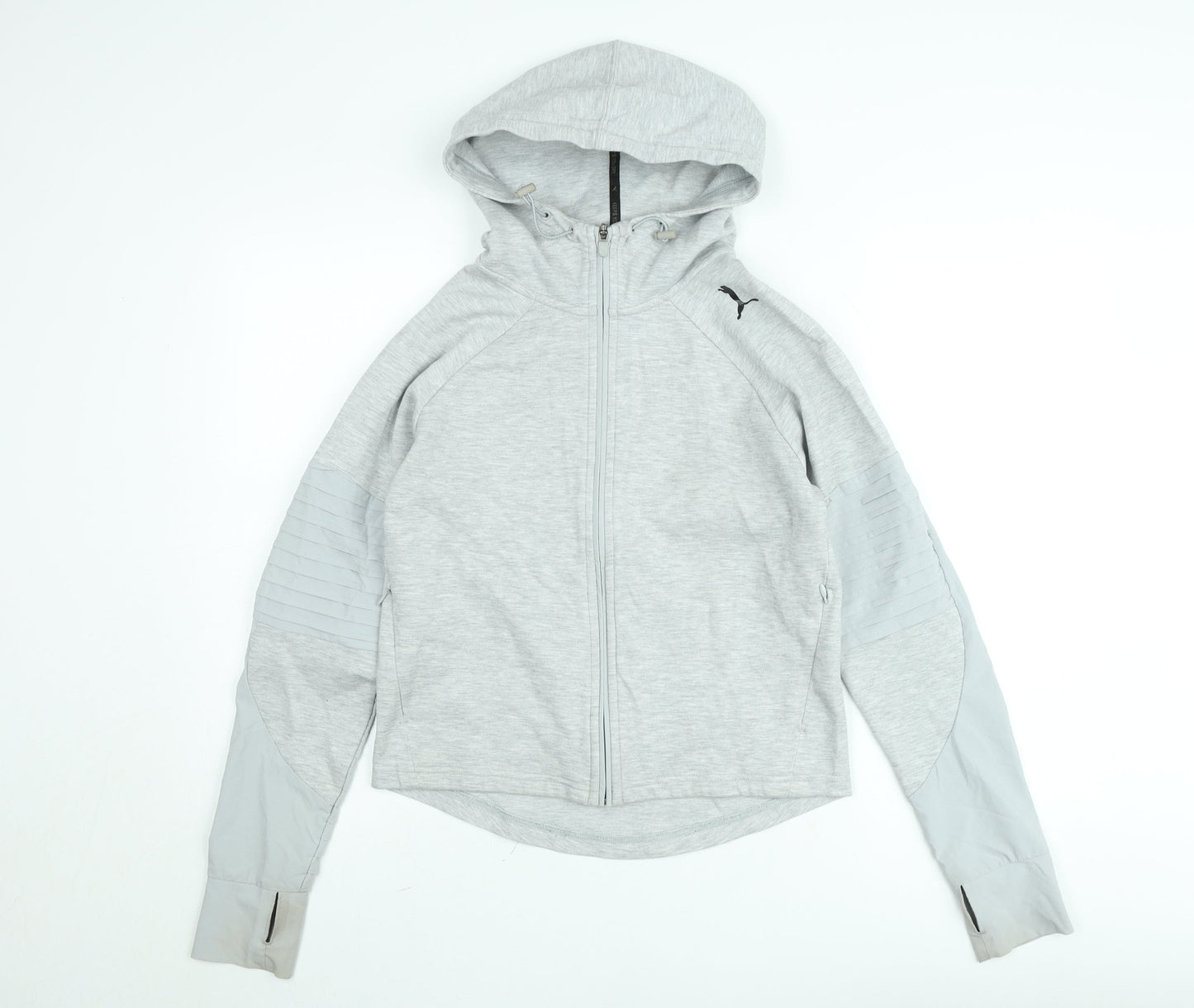 Mens UK Size XS PUMA Grey Full Zip Hoodie