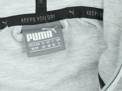 Mens UK Size XS PUMA Grey Full Zip Hoodie