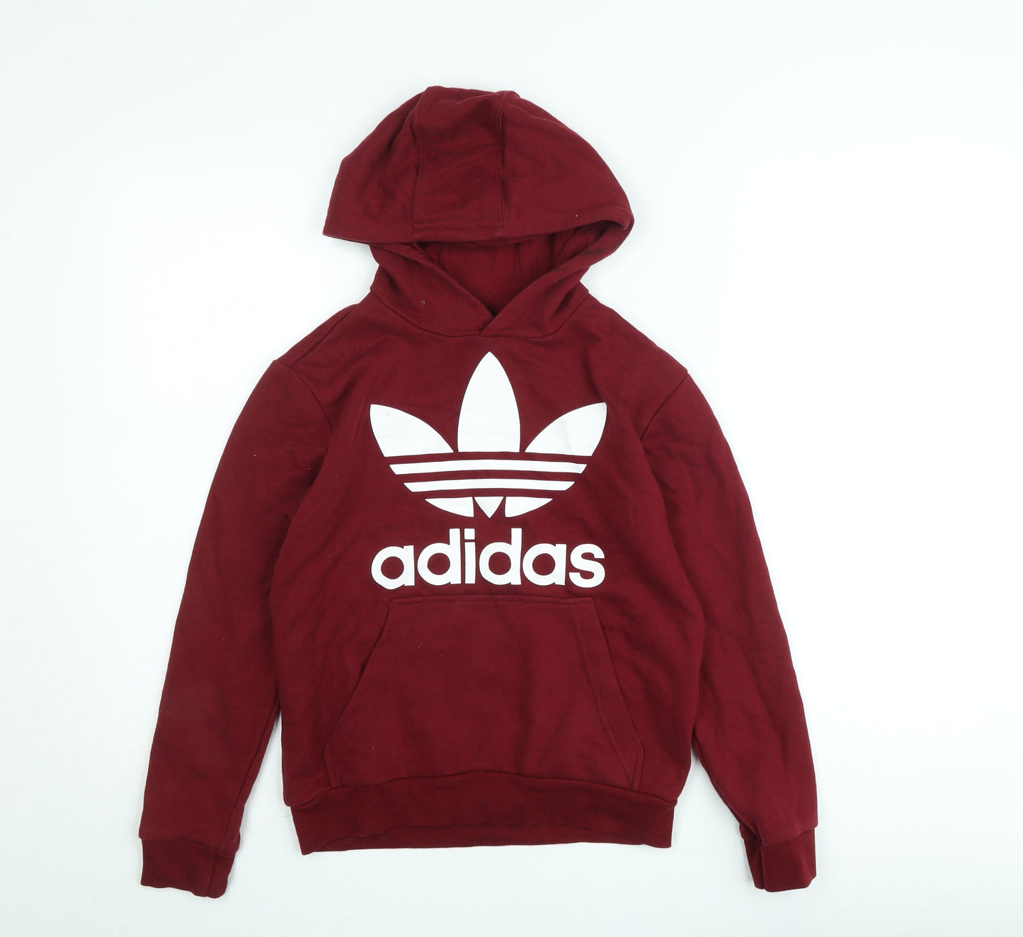 Teens UK Size M adidas Red Pullover Hoodie