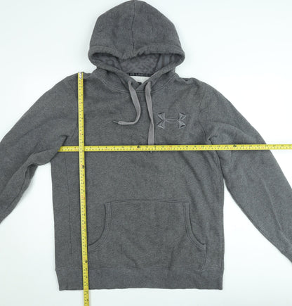 Under Armour Men's Grey Pullover Hoodie Size L Fleece ColdGear