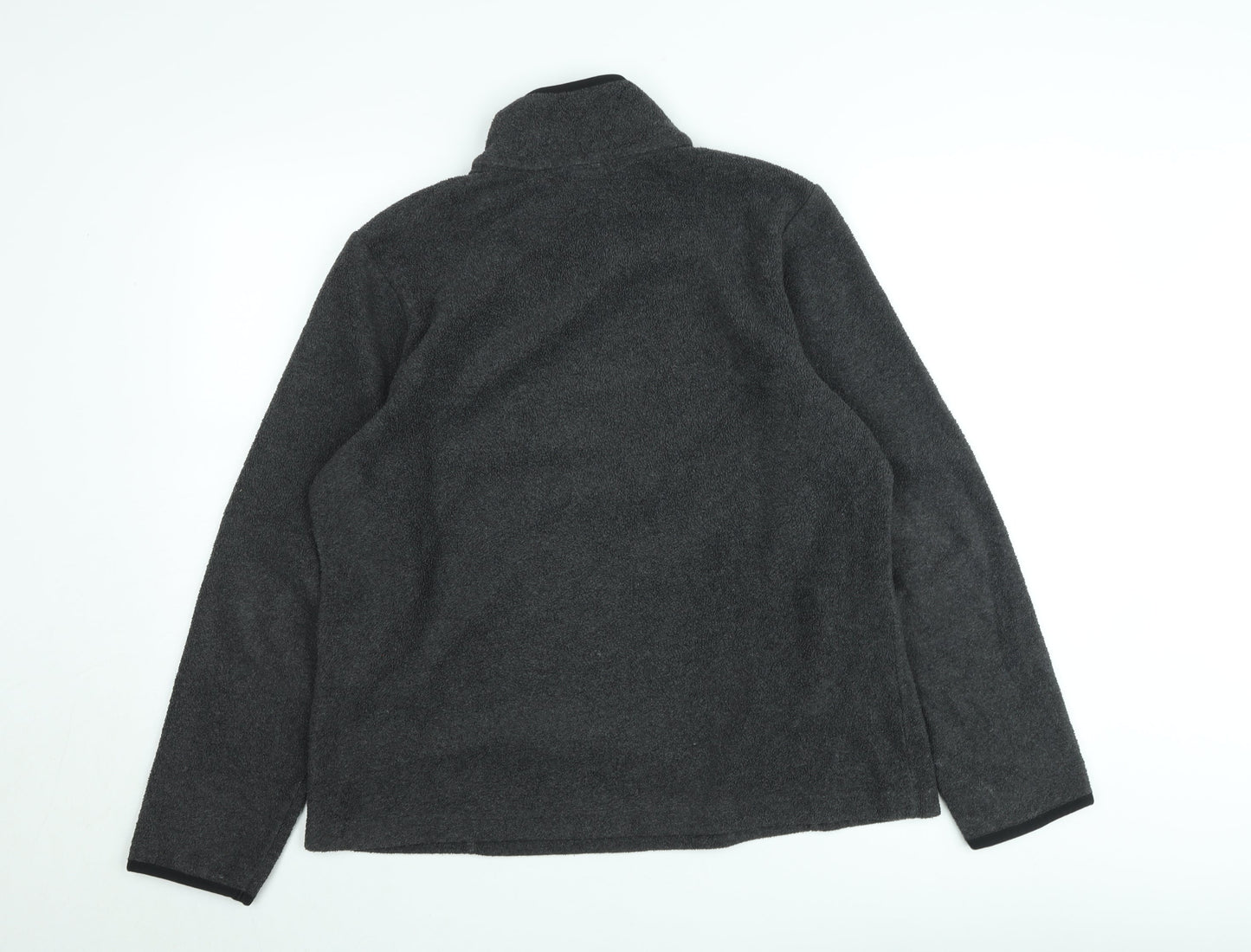 Old Navy Men's Grey Fleece 1/2 Zip Pullover Sweatshirt L