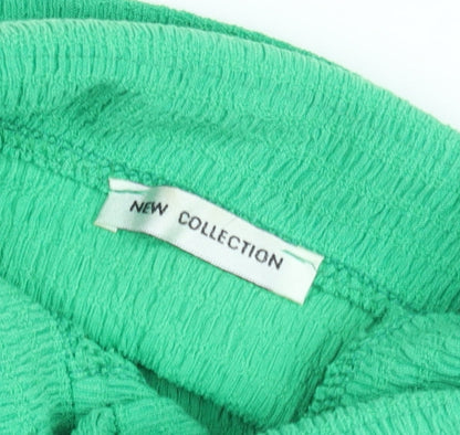 New Collection Women Green Button-Up Shirt Long Sleeve Size L