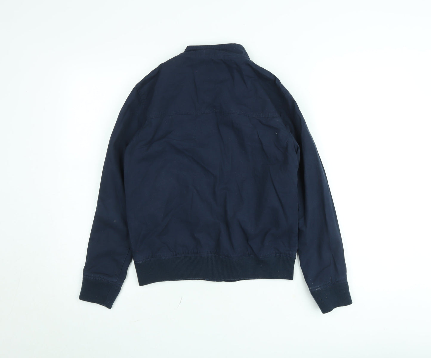 Ben Sherman Boys Blue Cotton Bomber Jacket 12-13 Years Full Zip Lined