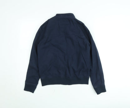 Ben Sherman Boys Blue Cotton Bomber Jacket 12-13 Years Full Zip Lined