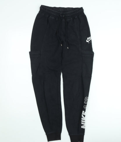Mens UK Size XS Nike Regular Fit Jogger Black Trousers