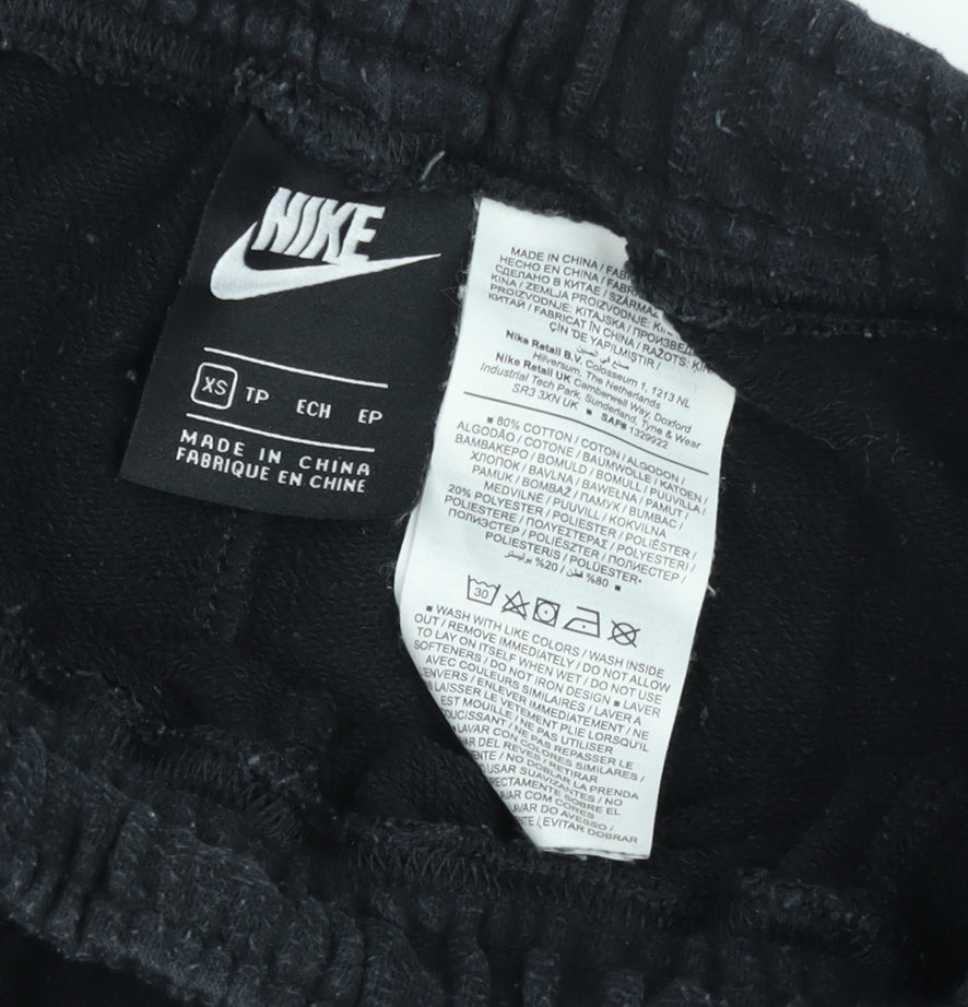 Mens UK Size XS Nike Regular Fit Jogger Black Trousers