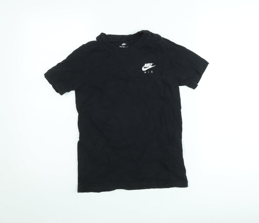 Nike Boys Black Air Graphic T-Shirt M (10-11 Years) Regular Fit