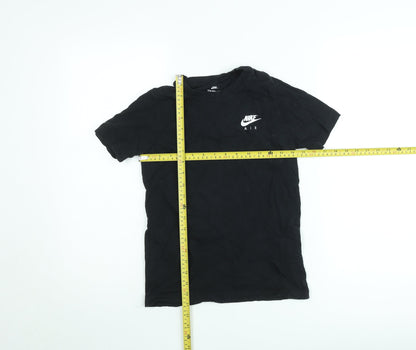 Nike Boys Black Air Graphic T-Shirt M (10-11 Years) Regular Fit