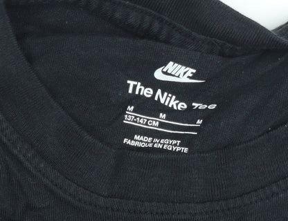 Nike Boys Black Air Graphic T-Shirt M (10-11 Years) Regular Fit