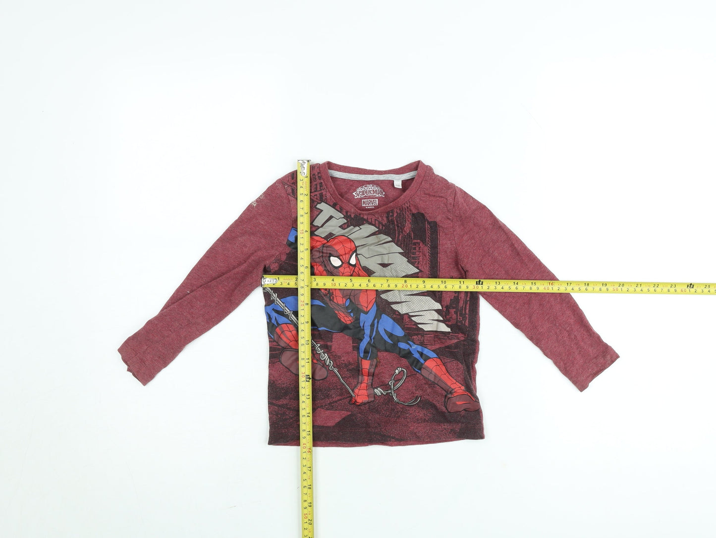 C&A Boys Red Marvel Spider-Man Long Sleeve T-Shirt 4-5 Years