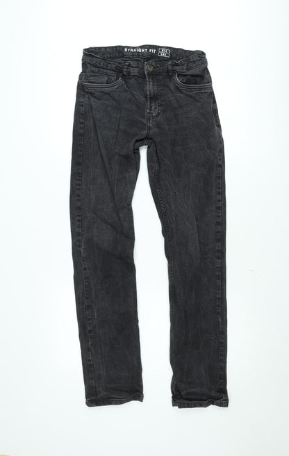 Dunnes Stores Men's Black Straight Fit Denim Jeans W32 L34