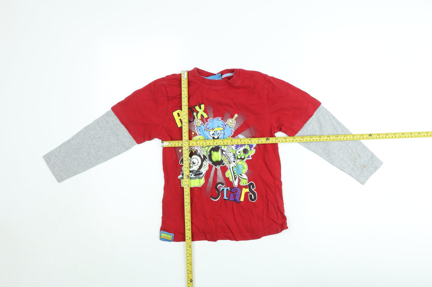 Moshi Monsters Boys Red Long Sleeve Graphic T-Shirt 5-6 Years