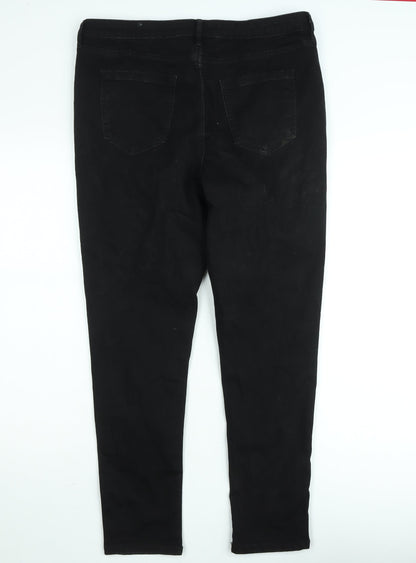F&F Black Slim Fit Stretch Denim Skinny Jeans Men’s UK 16