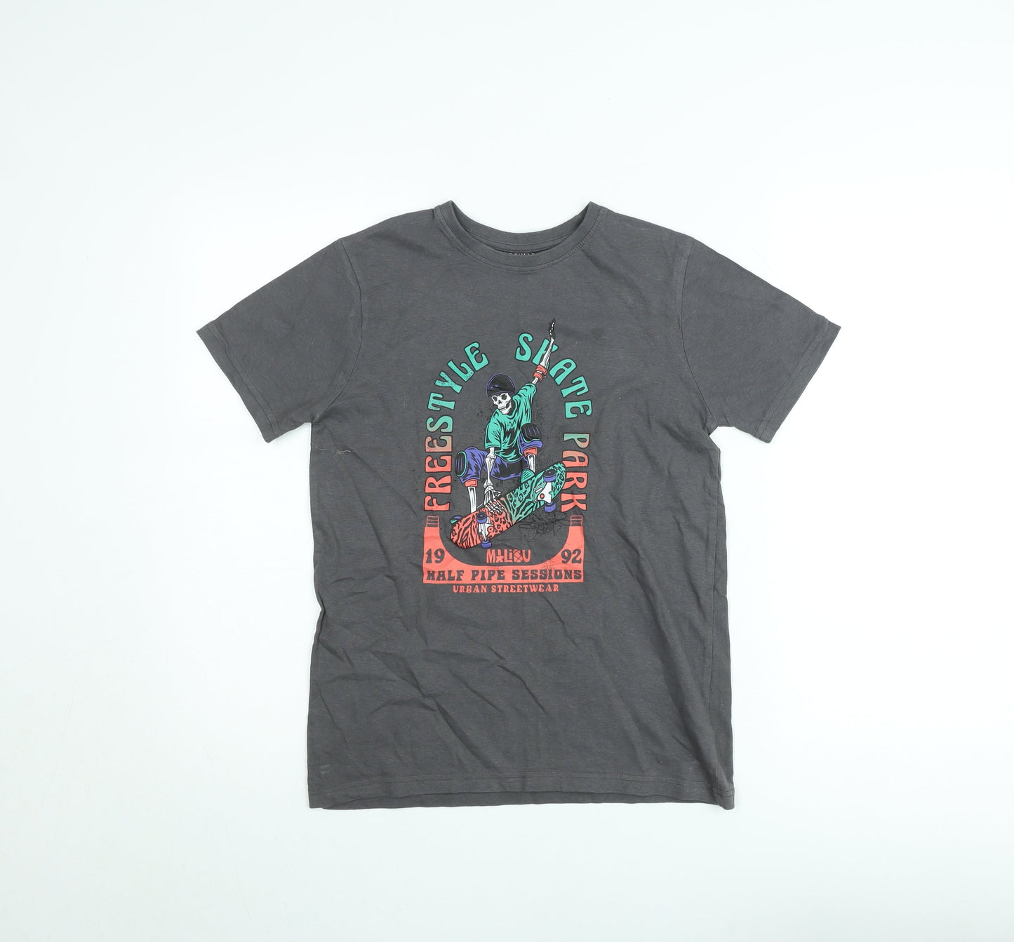 Primark Cares Teens Grey Freestyle Skate Graphic T-Shirt 11-12Y 152cm