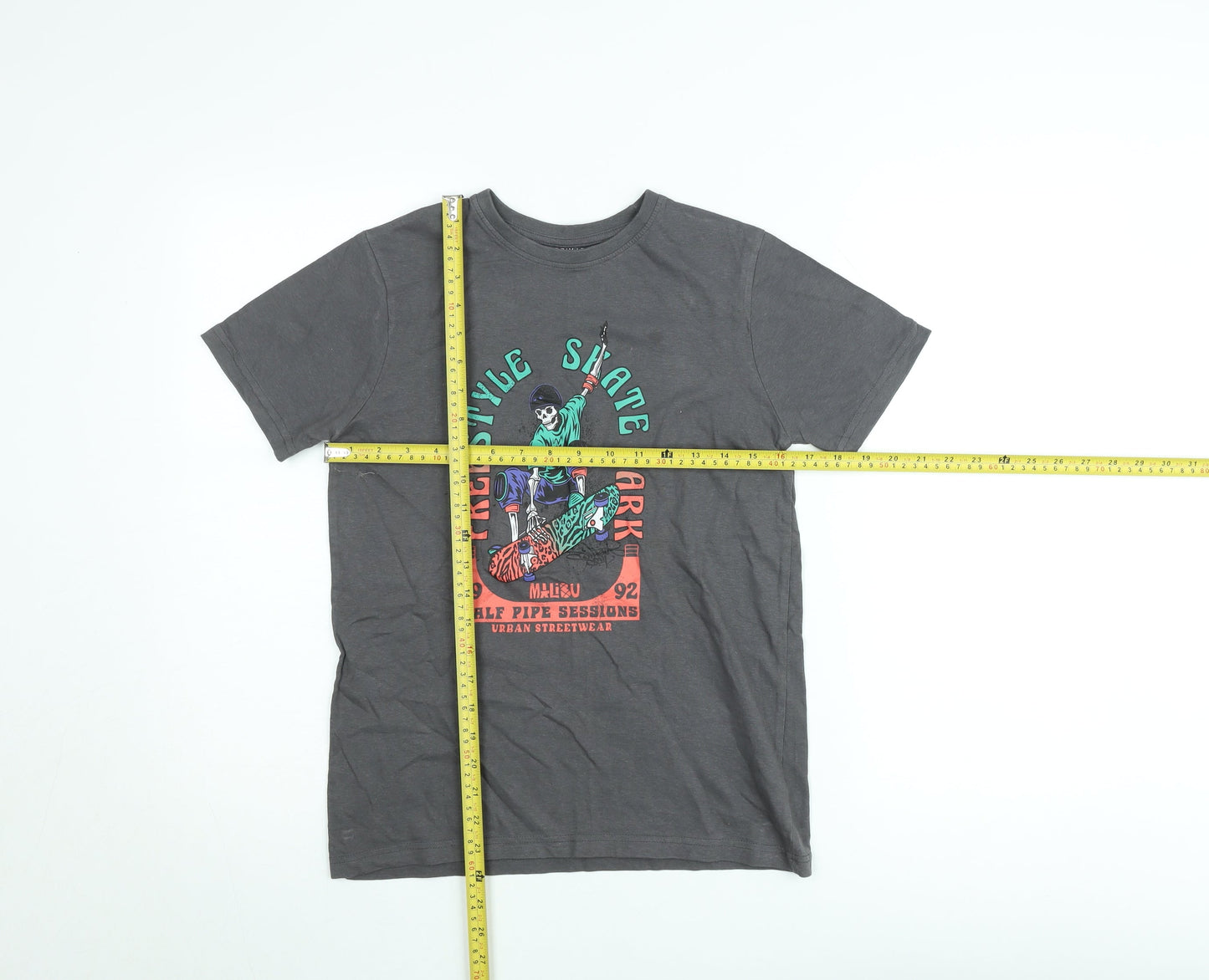 Primark Cares Teens Grey Freestyle Skate Graphic T-Shirt 11-12Y 152cm