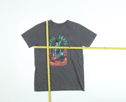 Primark Cares Teens Grey Freestyle Skate Graphic T-Shirt 11-12Y 152cm