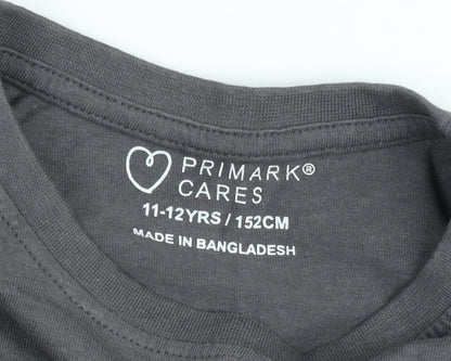 Primark Cares Teens Grey Freestyle Skate Graphic T-Shirt 11-12Y 152cm