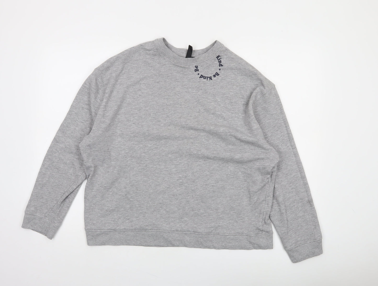Nobody's Child Women's Grey Crew Neck Pullover Sweatshirt Size M