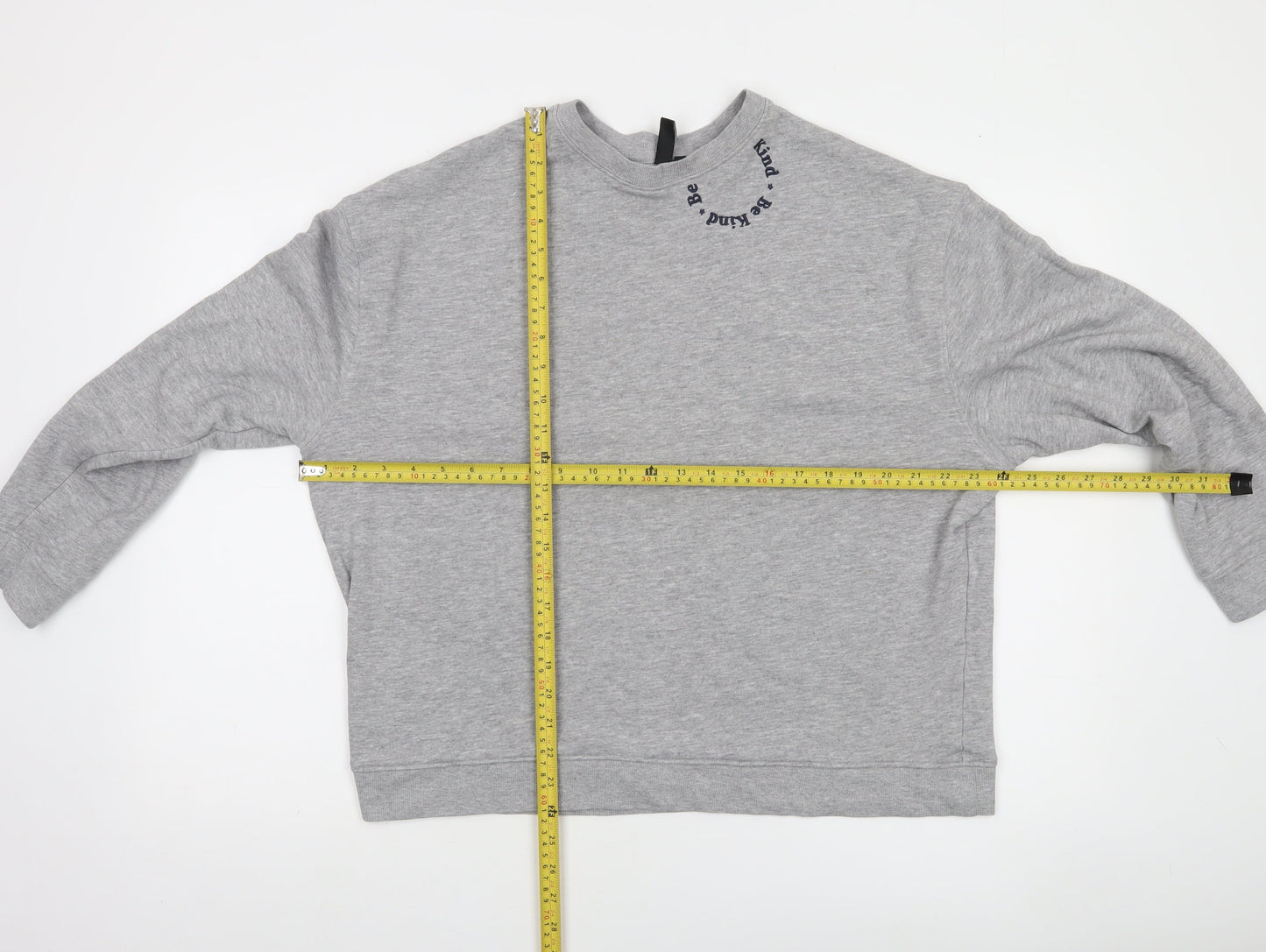 Nobody's Child Women's Grey Crew Neck Pullover Sweatshirt Size M