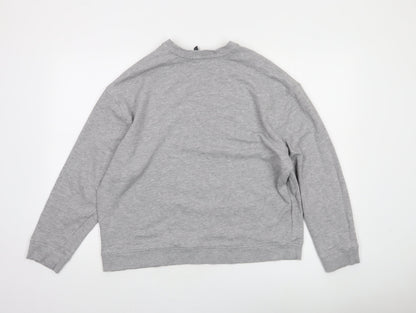 Nobody's Child Women's Grey Crew Neck Pullover Sweatshirt Size M
