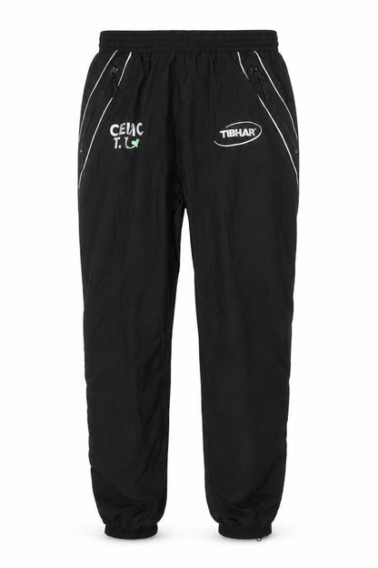 Tibhar Classic Sportswear Men's Black Small Jogger Trousers Polyester Microfibre