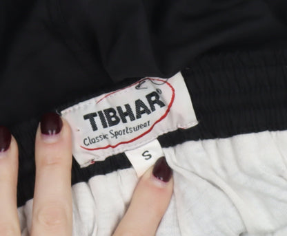 Tibhar Classic Sportswear Men's Black Small Jogger Trousers Polyester Microfibre