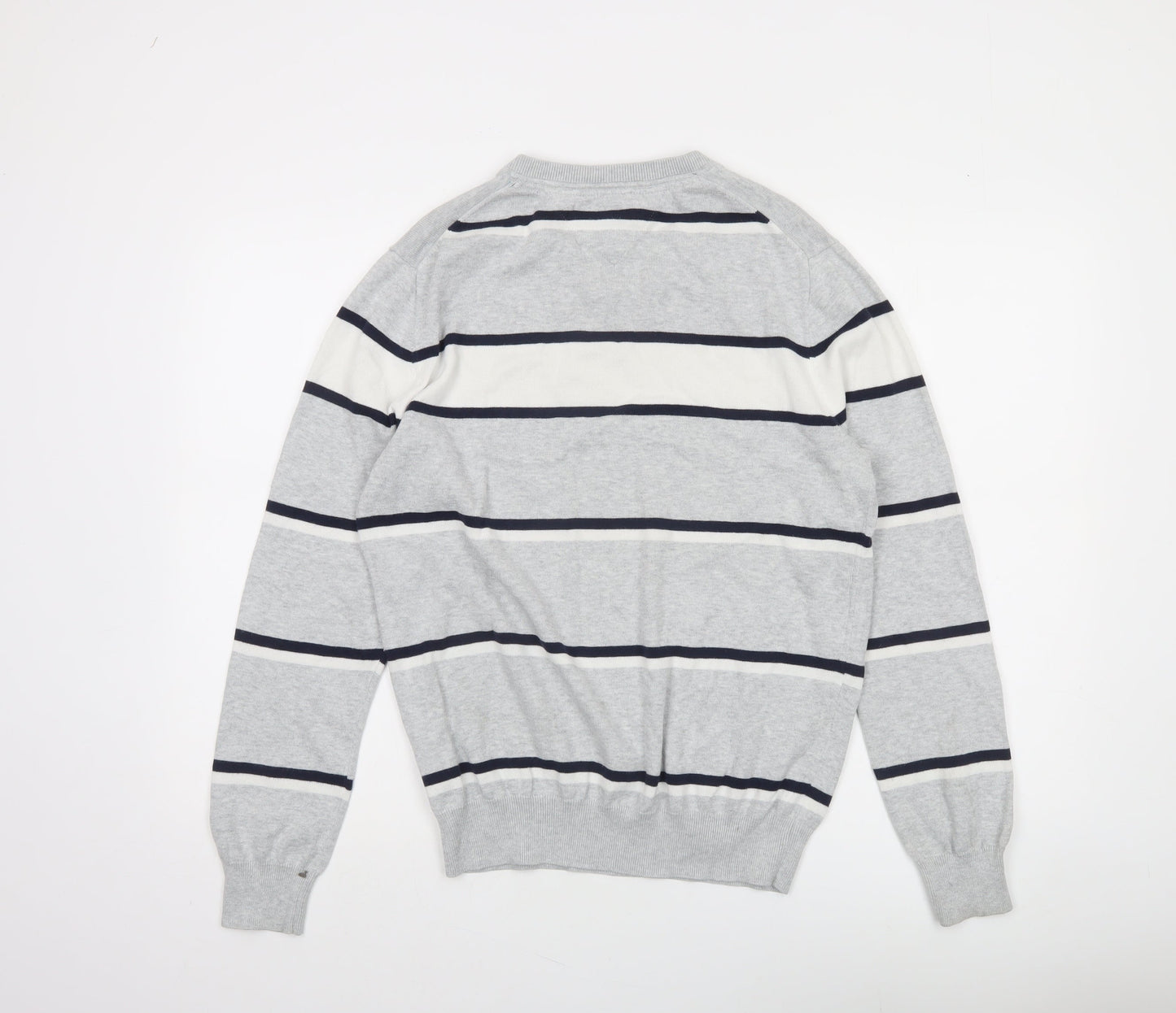 Mens UK Size S Tommy Hilfiger Grey Pullover Jumper
