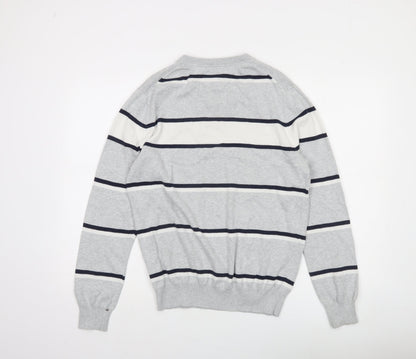 Mens UK Size S Tommy Hilfiger Grey Pullover Jumper