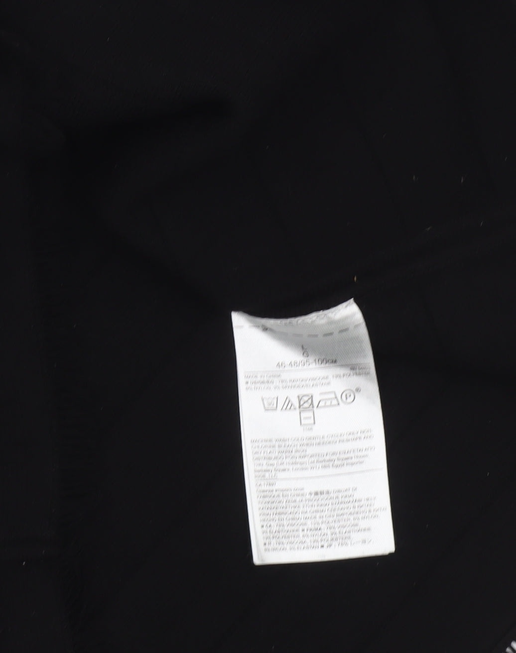 Banana Republic Womens Black L Knit Stretch Pencil Skirt