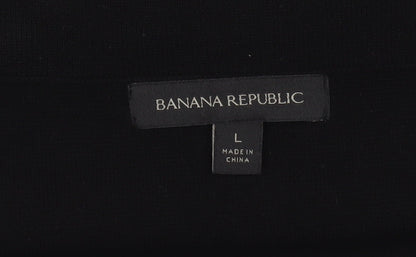 Banana Republic Womens Black L Knit Stretch Pencil Skirt