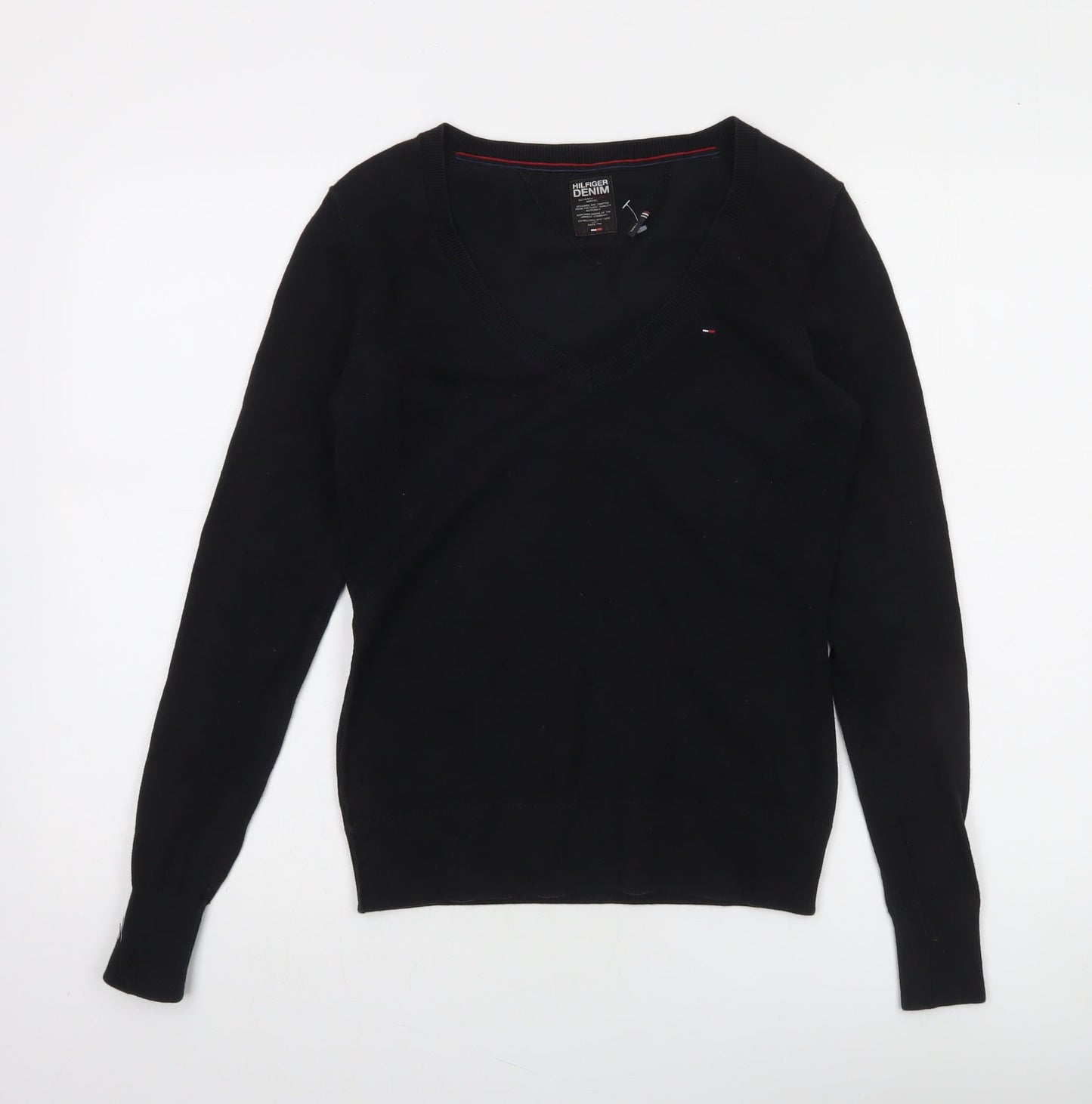Womens UK Size S Tommy Hilfiger Black Pullover Jumper