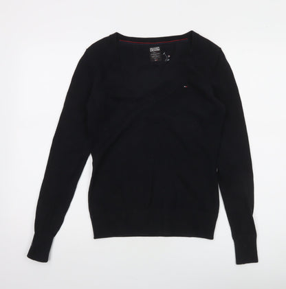 Womens UK Size S Tommy Hilfiger Black Pullover Jumper