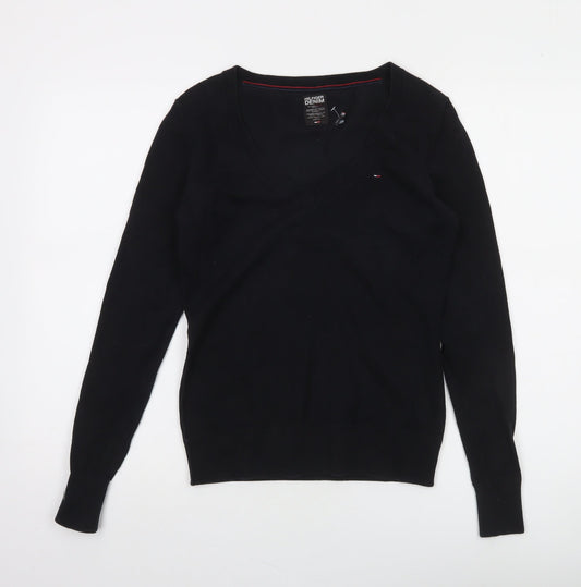 Womens UK Size S Tommy Hilfiger Black Pullover Jumper