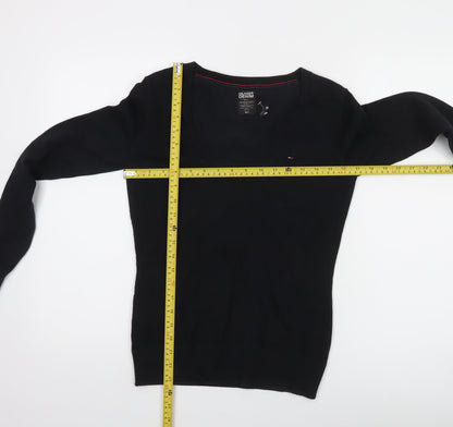 Womens UK Size S Tommy Hilfiger Black Pullover Jumper