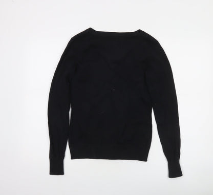 Womens UK Size S Tommy Hilfiger Black Pullover Jumper