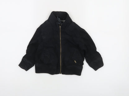 Timberland Boys Black 18 Months Bomber Jacket 100% Cotton Zip Up