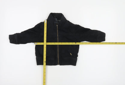 Timberland Boys Black 18 Months Bomber Jacket 100% Cotton Zip Up