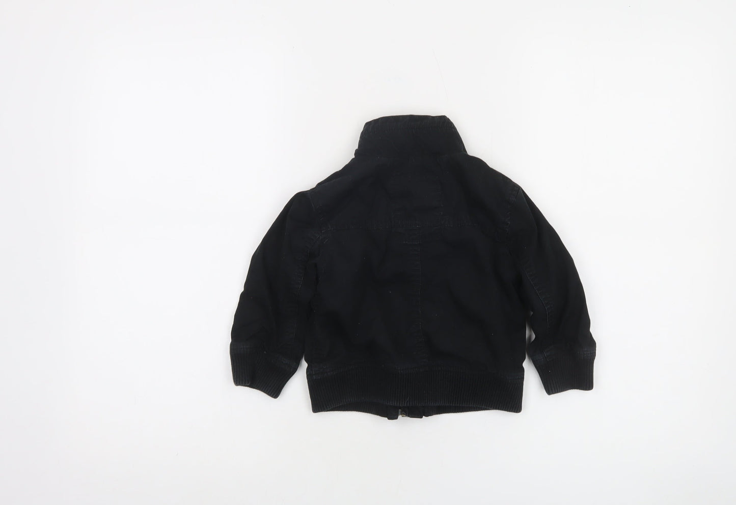 Timberland Boys Black 18 Months Bomber Jacket 100% Cotton Zip Up