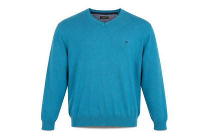 Mens UK Size L Farah Blue Pullover Jumper