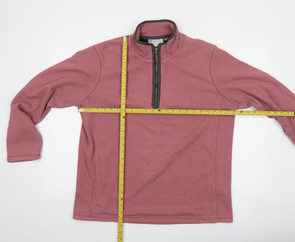 Mens UK Size L Mountain Warehouse Pink Henley Sweatshirt