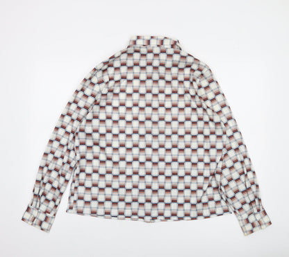 Marks and Spencer Women’s Multicoloured Checked Long Sleeve Button-Up Shirt Size 20