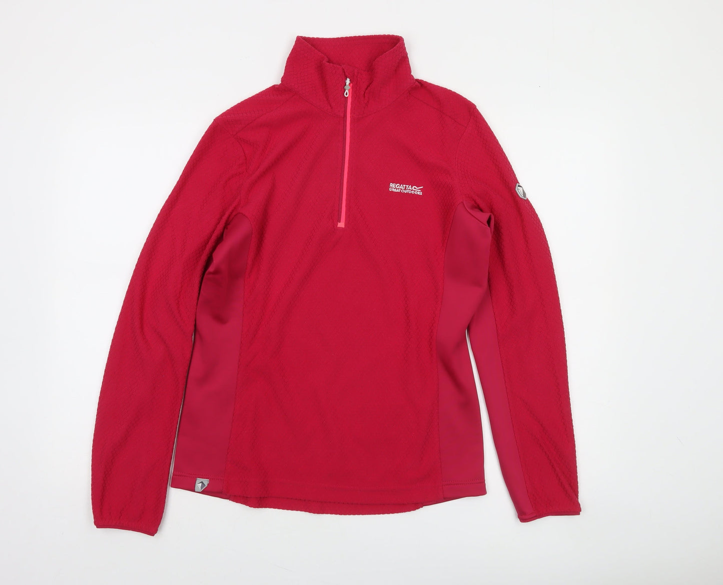 Regatta Great Outdoors Womens Red 1/4 Zip Pullover Fleece UK 14