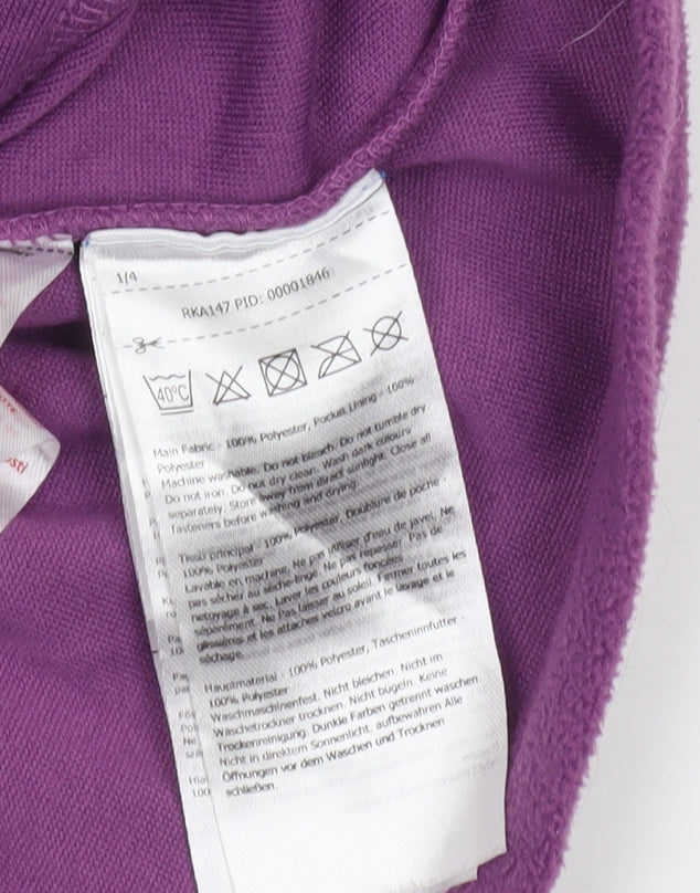 Regatta Girls Purple Fleece Full Zip Jacket 9-10 Years Outdoor Lightweight