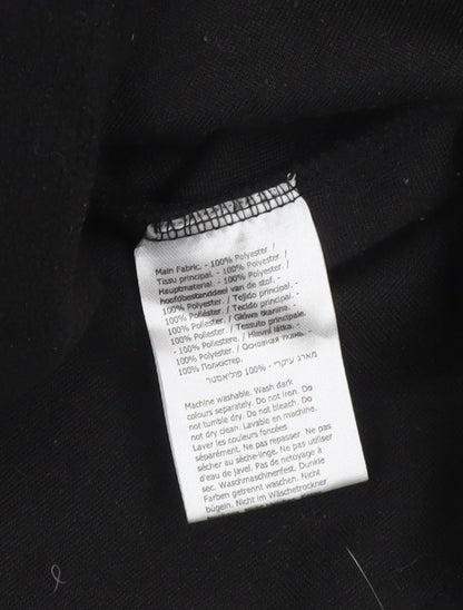 Regatta Women's Black Fleece Pullover Sweatshirt UK 10 1/4 Zip Outdoor