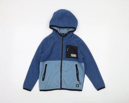 Saltrock Boys Blue Full Zip Fleece Hoodie Age 7-8 Years