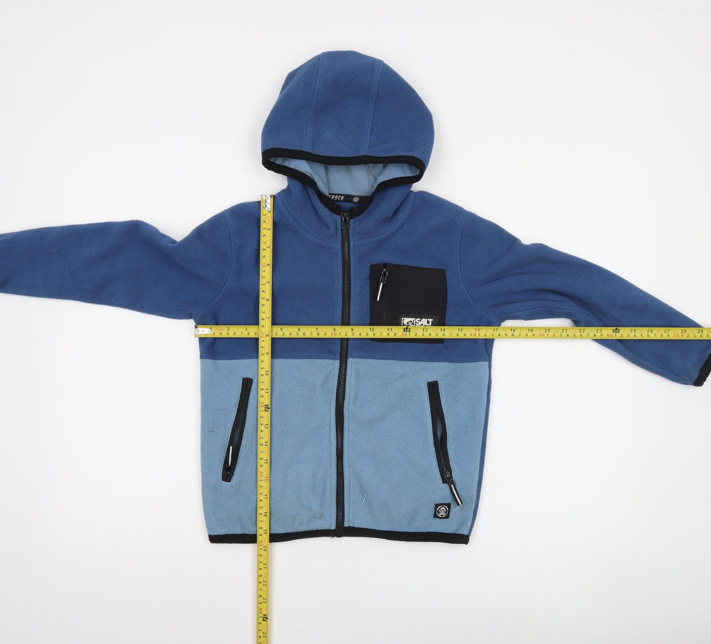 Saltrock Boys Blue Full Zip Fleece Hoodie Age 7-8 Years