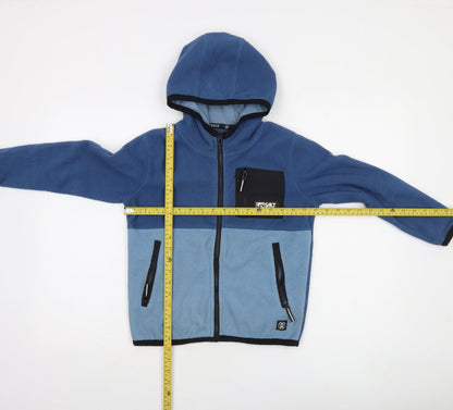 Saltrock Boys Blue Full Zip Fleece Hoodie Age 7-8 Years