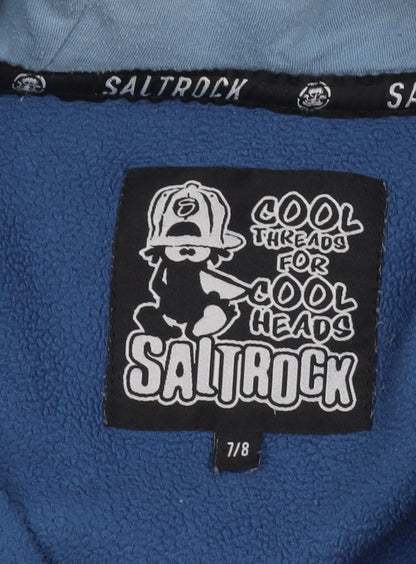 Saltrock Boys Blue Full Zip Fleece Hoodie Age 7-8 Years